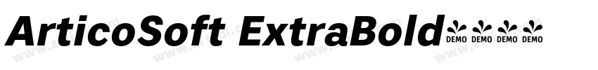 ArticoSoft ExtraBold字体转换